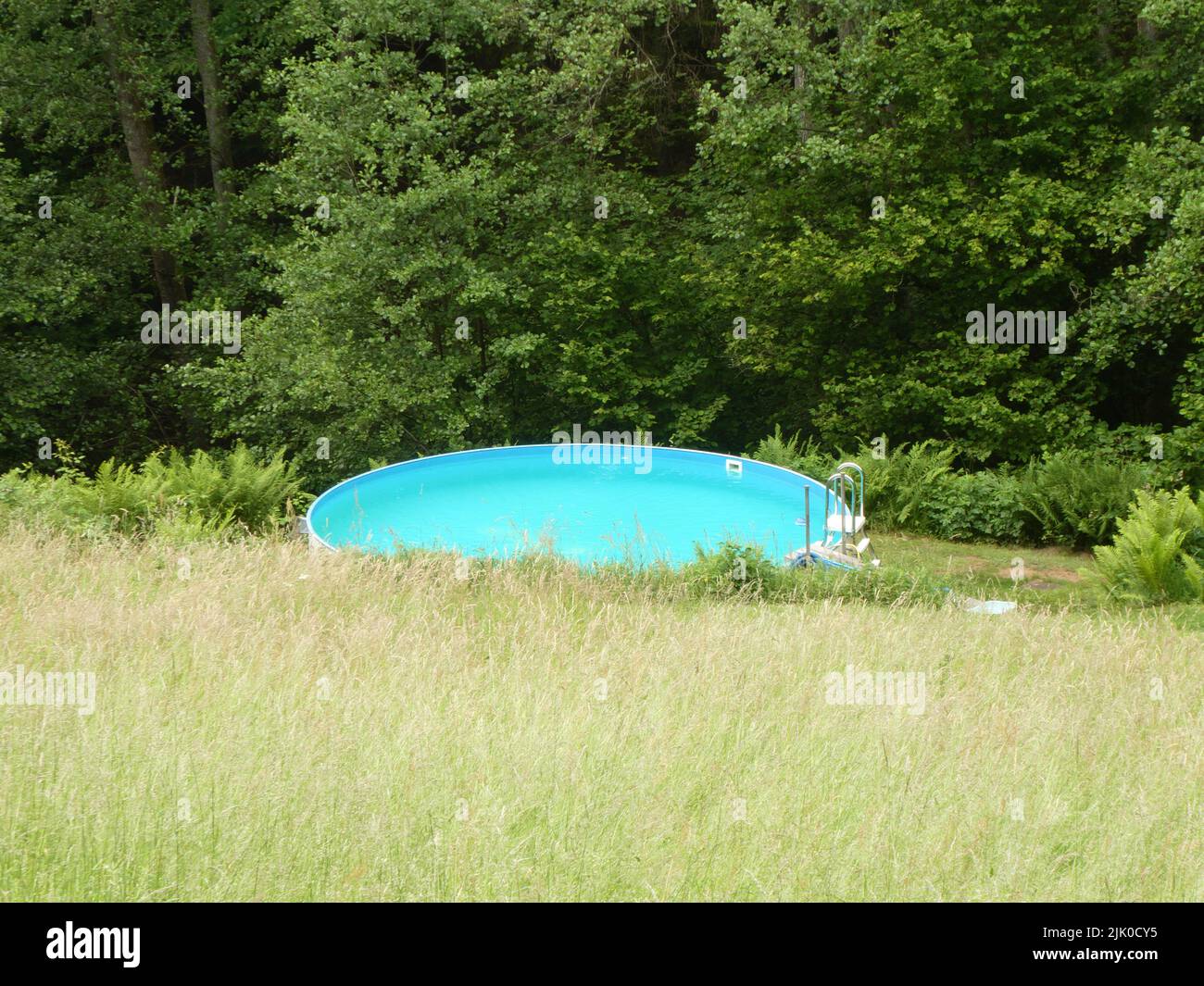 Surprising pool in the landscape Stock Photo