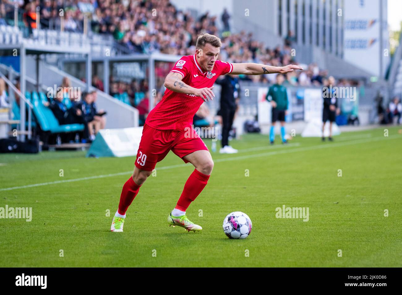 Denmark. 28th July, 2022. Markas (29) of Suduva seen