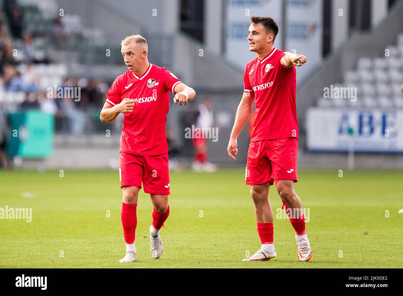 Denmark. 28th July, 2022. Olivier Rommens (10) and Xabier