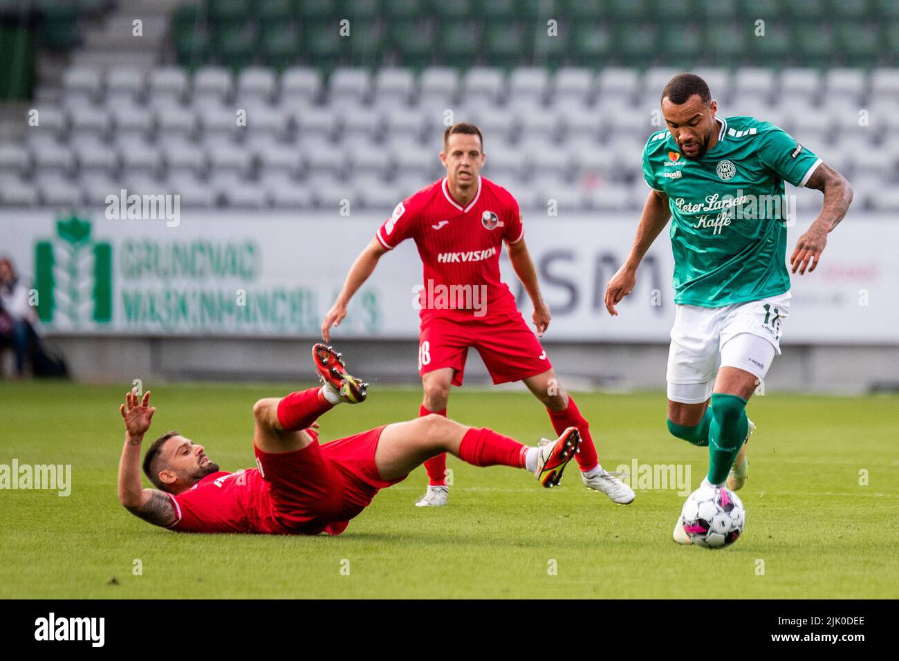 Denmark. 28th July, 2022. JayRoy Grot (11) of FF seen