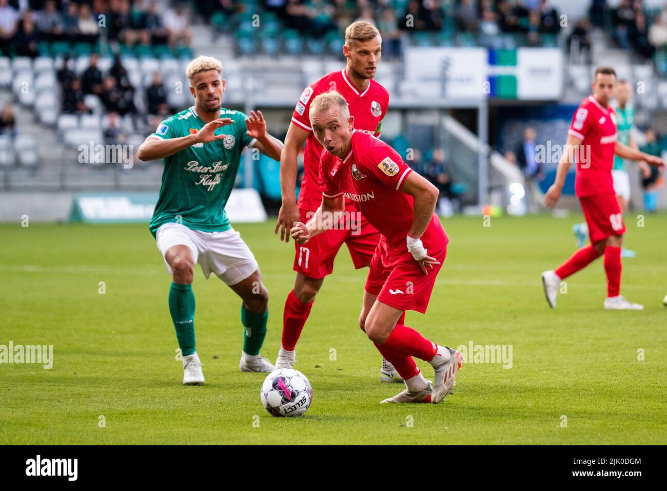Denmark. 28th July, 2022. Olivier Rommens (10) of Suduva seen
