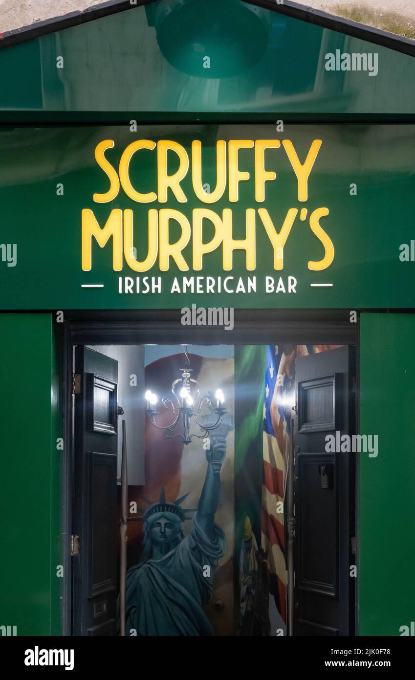 Scruffy Murphy's Irish American Bar in Liverpool Stock Photo
