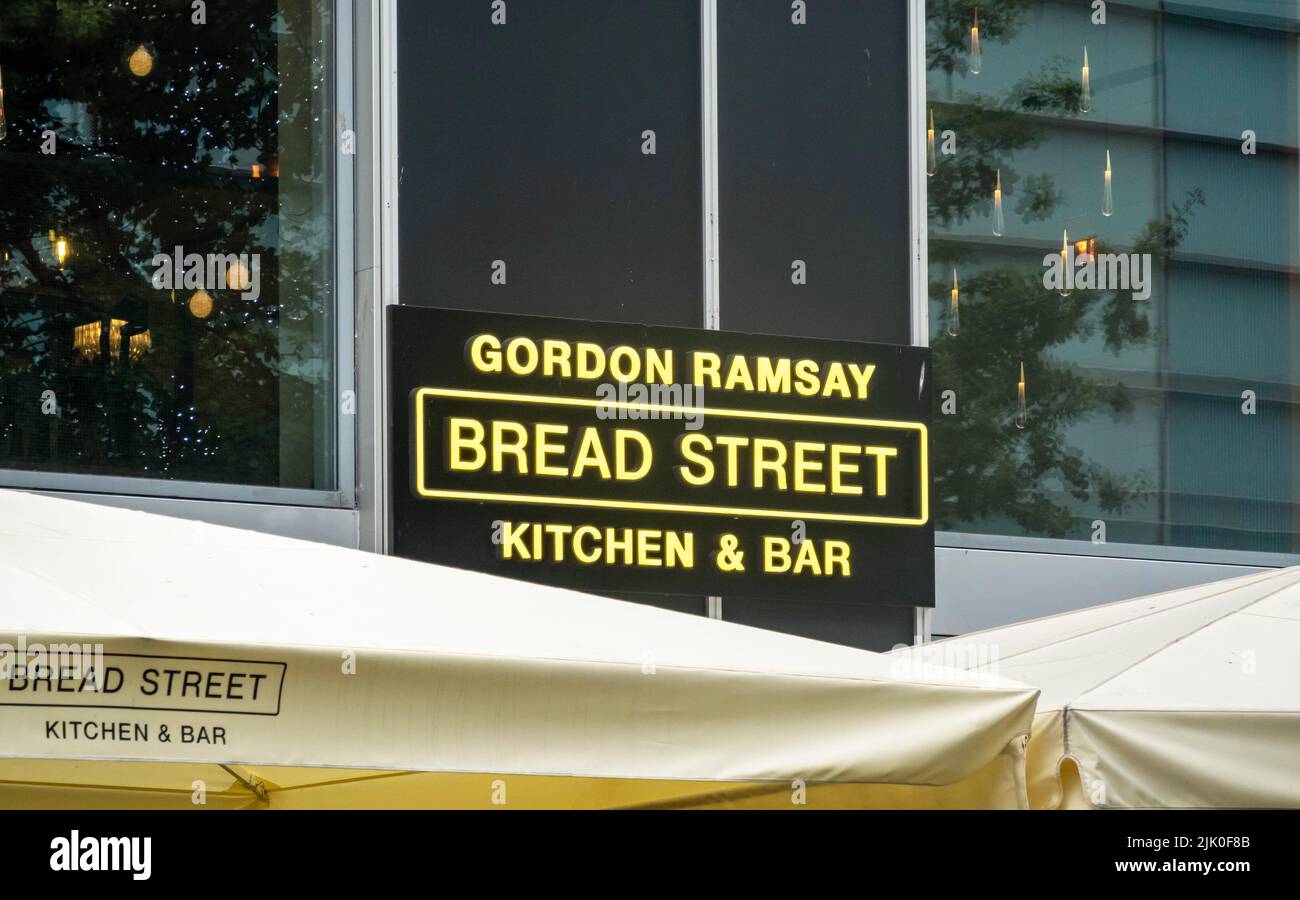 Gordon Ramsay Bread Street Kitchen & Bar in Liverpool One Stock Photo