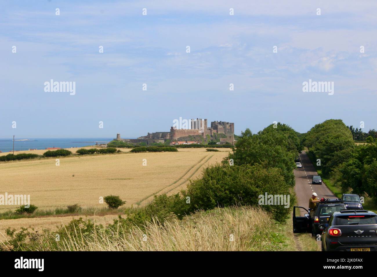 bamburgh castle northumberland england UK Stock Photo