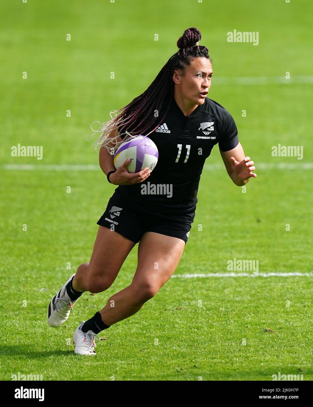 New Zealand's Portia Woodman during the Women's Pool A Rugby Sevens ...