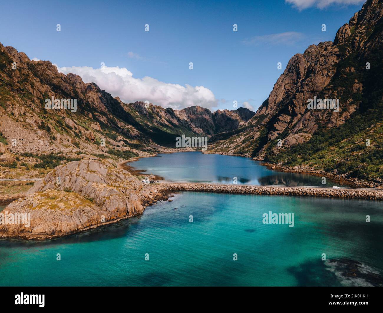 Views from Djupfjorden in the Lofoten Islands in Norway Stock Photo - Alamy