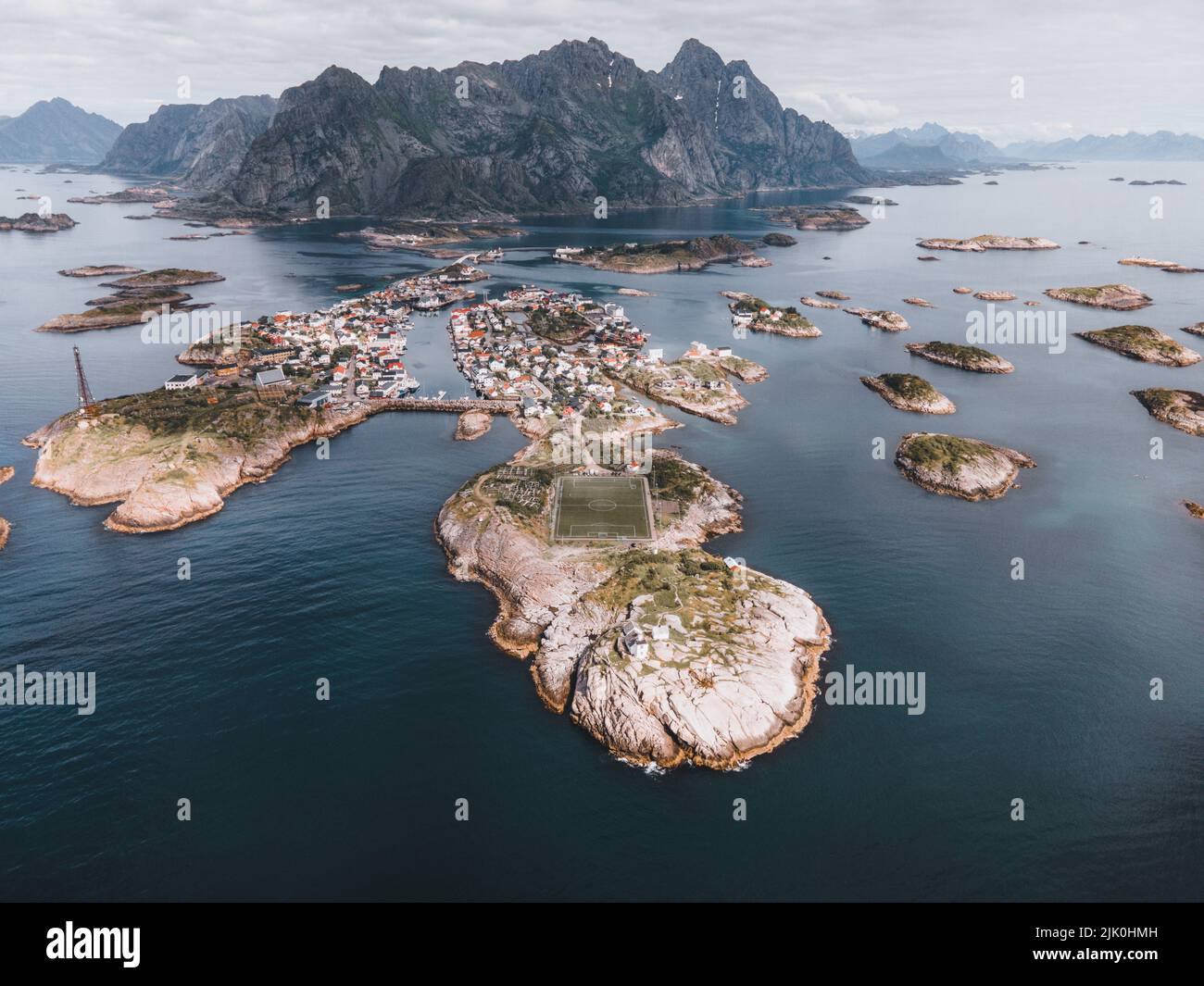Views of Henningsvaer in the Lofoten Islands in Norway Stock Photo - Alamy