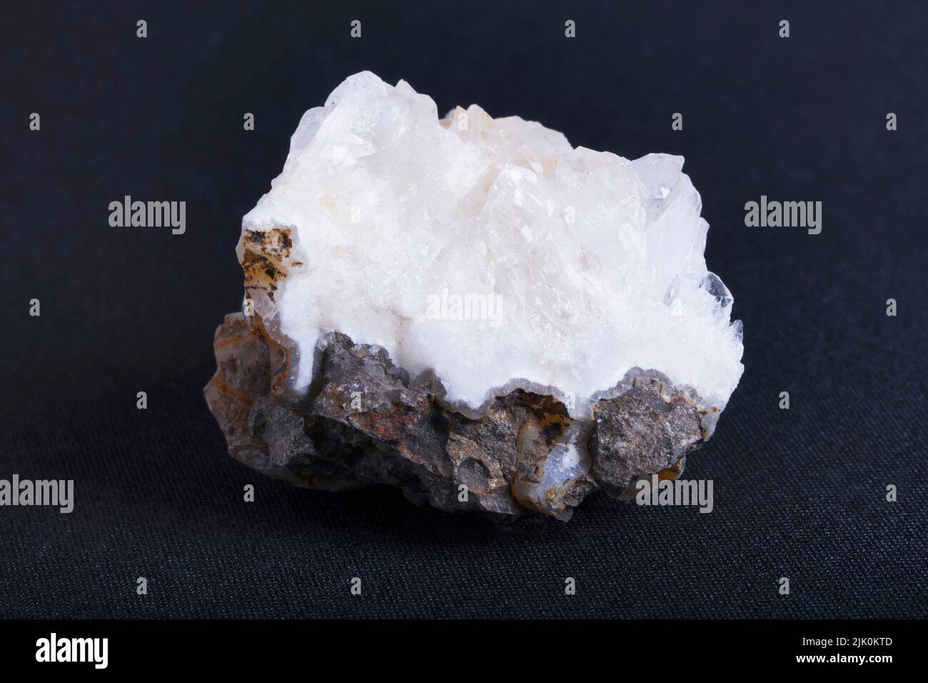 Quartz a hard, crystalline mineral composed of silica Stock Photo Alamy