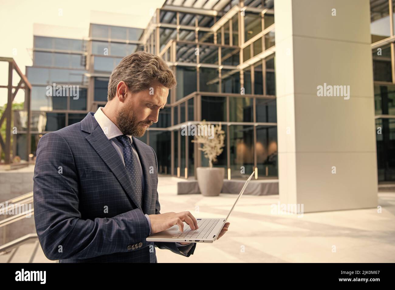 mature entrepreneur. agile business. professional network administrator ...