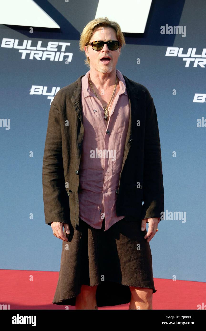 Brad Pitt attends the 'Bullet Train' Special Screening at Zoo Palast on July 19, 2022 in Berlin, Germany. Stock Photo