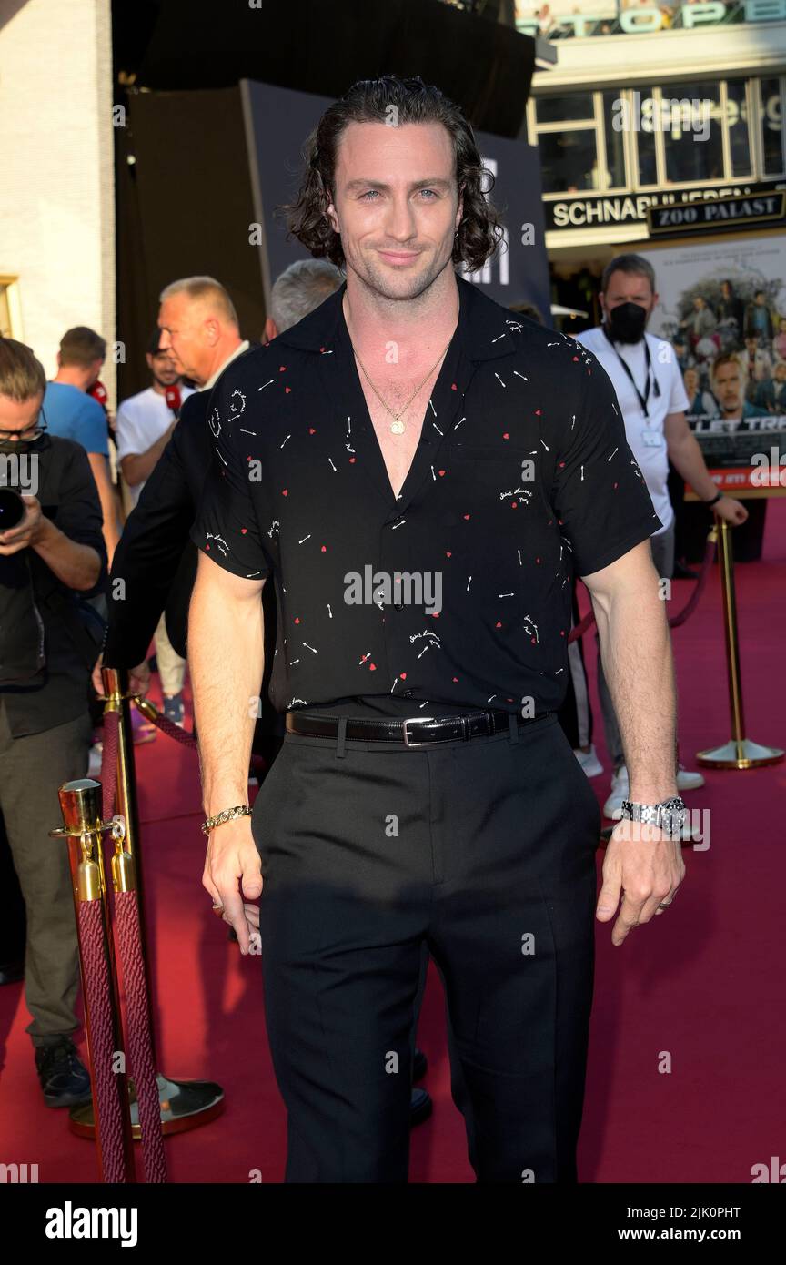 Aaron Taylor-Johnson attends the 'Bullet Train' Special Screening at Zoo Palast on July 19, 2022 in Berlin, Germany. Stock Photo