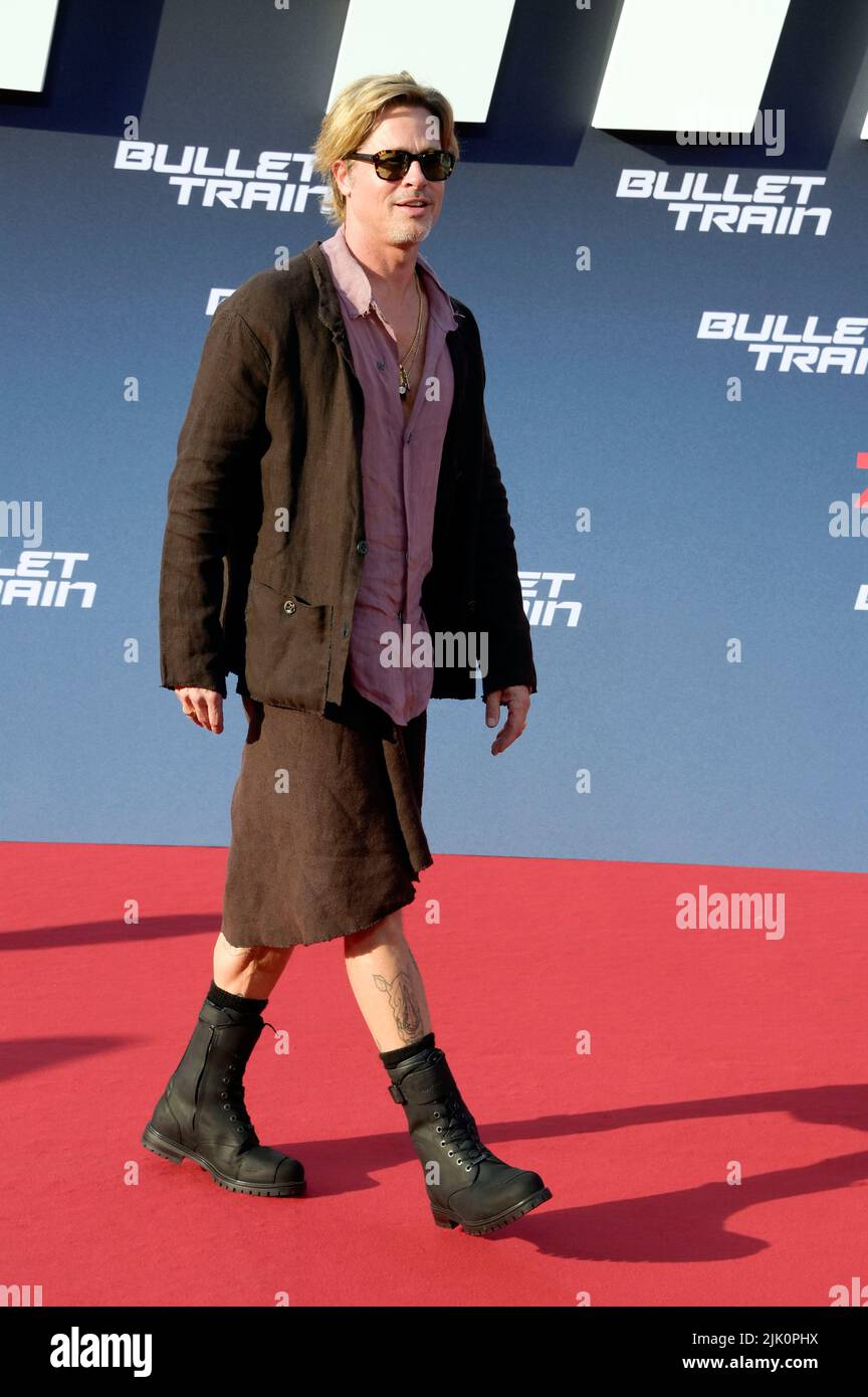 Brad Pitt attends the 'Bullet Train' Special Screening at Zoo Palast on July 19, 2022 in Berlin, Germany. Stock Photo