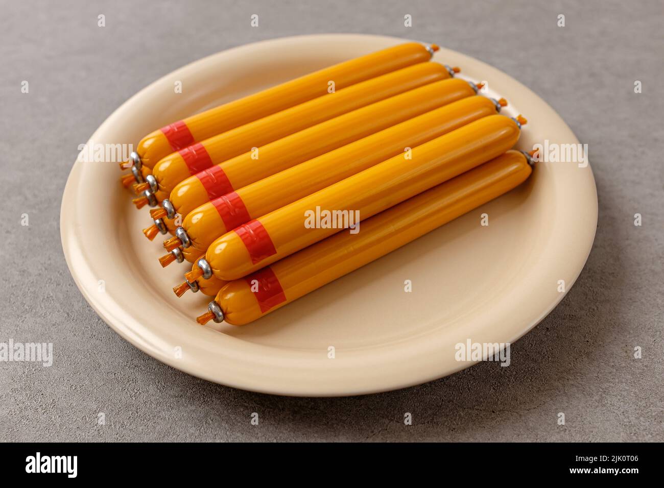 Soft and savory stick sausage made from fish meat Stock Photo Alamy
