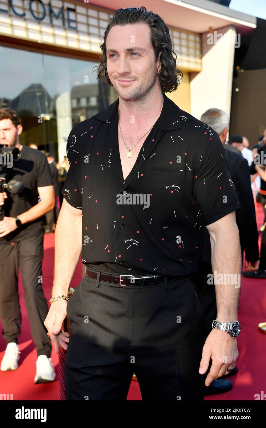 Aaron Taylor-Johnson attends the 'Bullet Train' Special Screening at Zoo Palast on July 19, 2022 in Berlin, Germany. Stock Photo