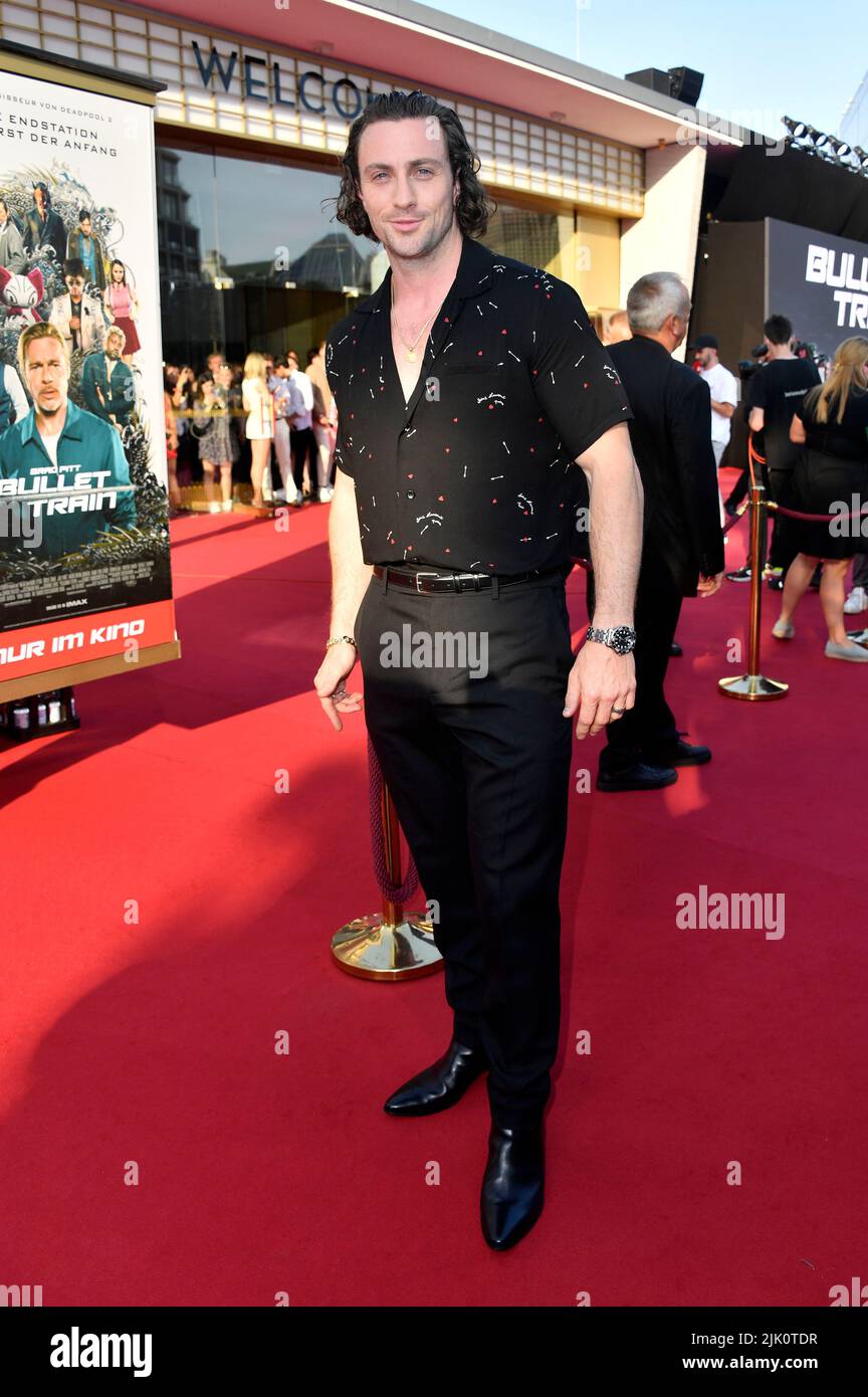 Aaron Taylor-Johnson attends the 'Bullet Train' Special Screening at Zoo Palast on July 19, 2022 in Berlin, Germany. Stock Photo