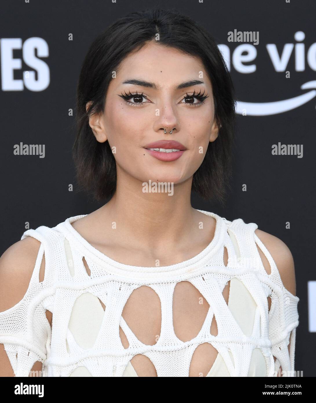 Noor Dabash arrives at the Prime Video's THIRTEEN LIVES Premiere held at the Regency Village Theater in Westwood, CA on Thursday, ?July 28, 2022. (Photo By Sthanlee B. Mirador/Sipa USA) Stock Photo