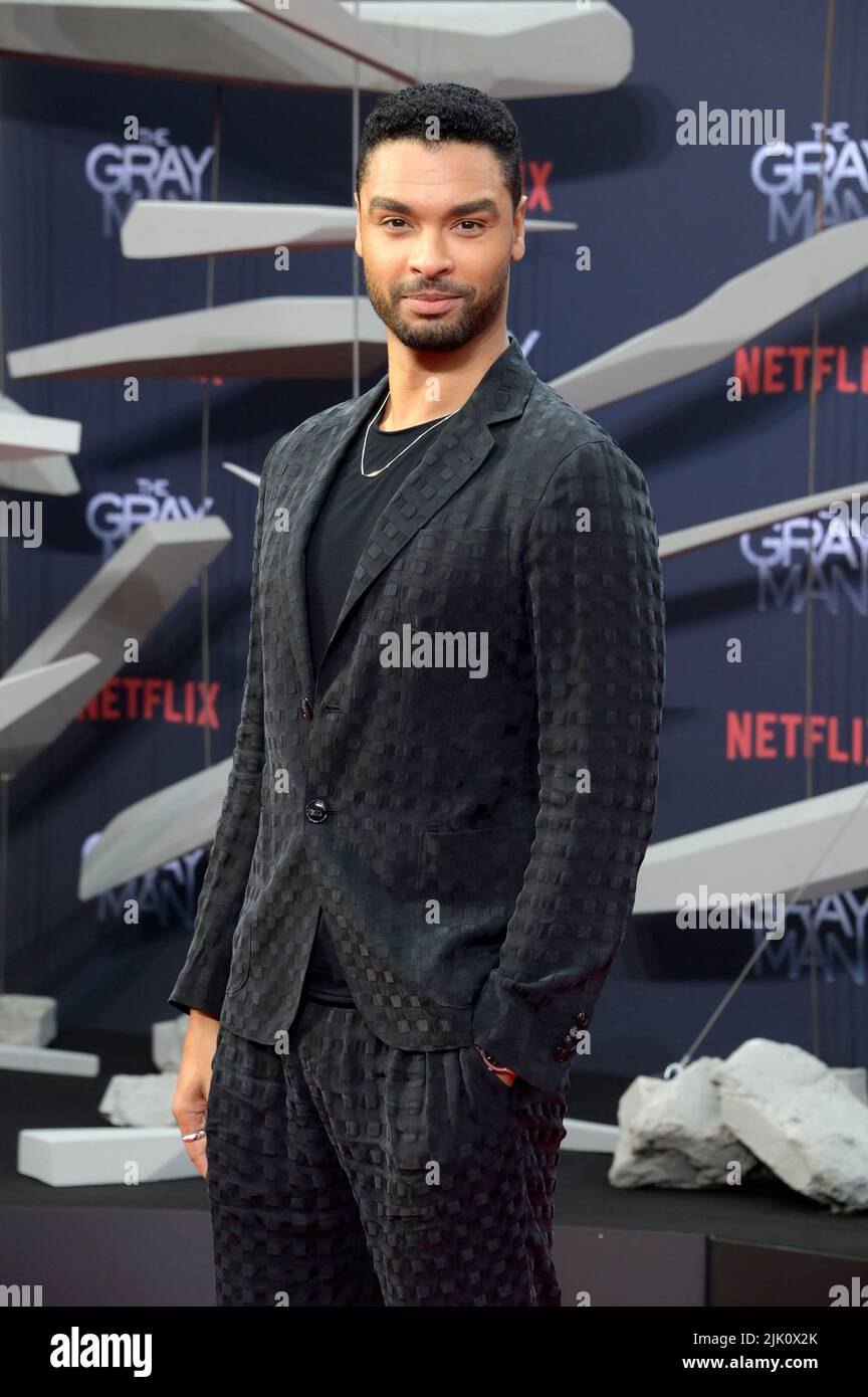 Rege-Jean Page attends the 'The Gray Man' Netflix Special Screening at Zoo Palast on July 18, 2022 in Berlin, Germany. Stock Photo