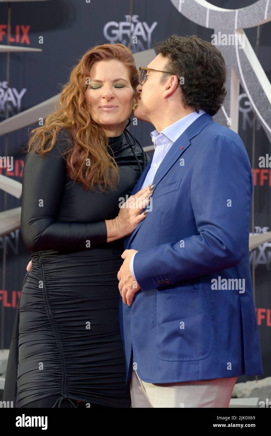 Anthony Russo and his wife Ann Russo attend the 'The Gray Man' Netflix Special Screening at Zoo Palast on July 18, 2022 in Berlin, Germany. Stock Photo