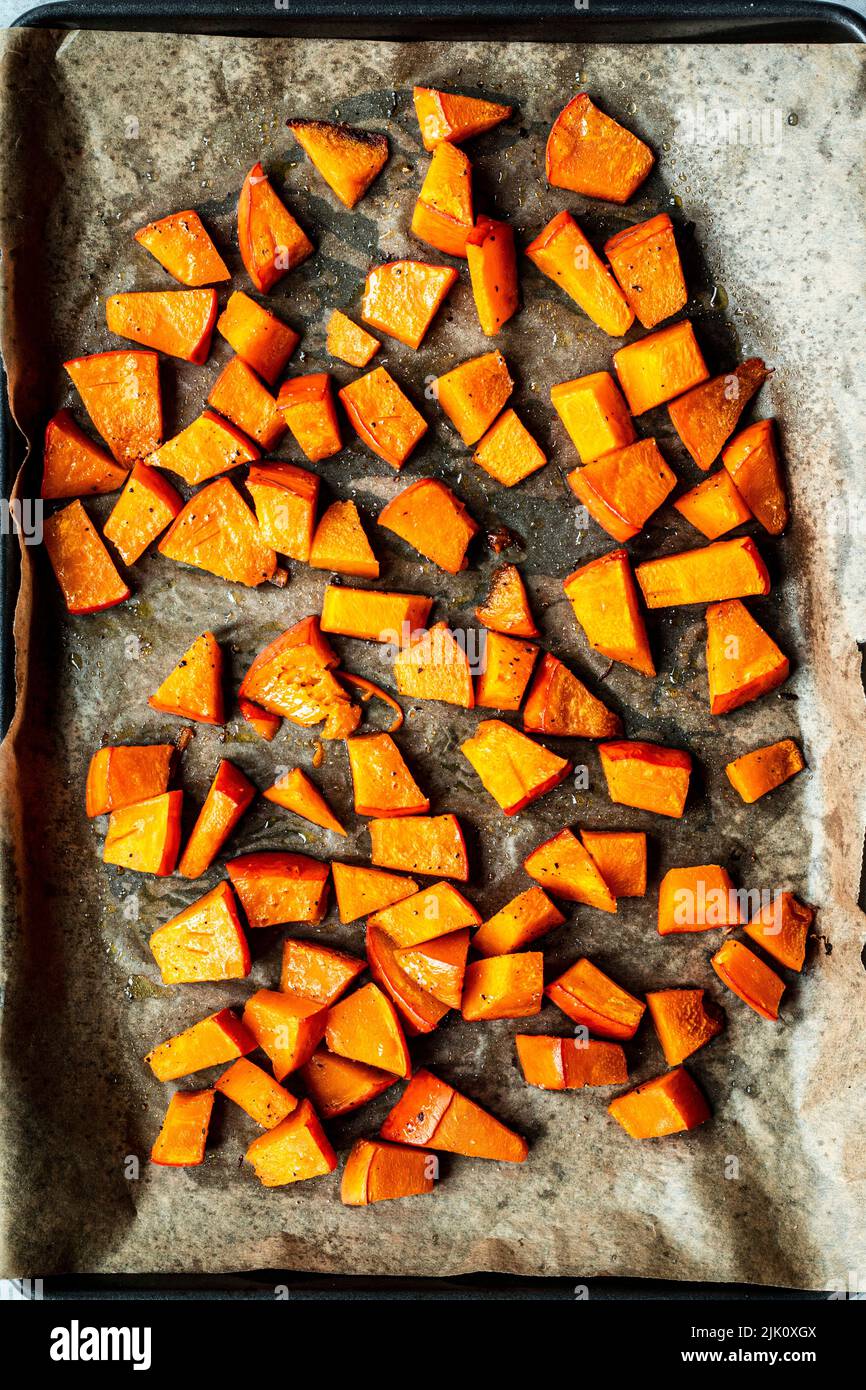Roasted Pumpkin Stock Photo