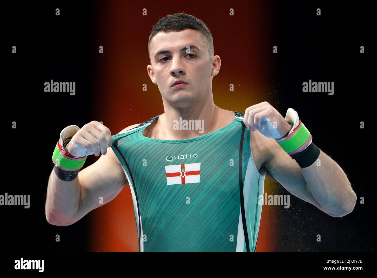 Northern Ireland's Rhys Mc Mclenaghan in action during his Pommel Horse