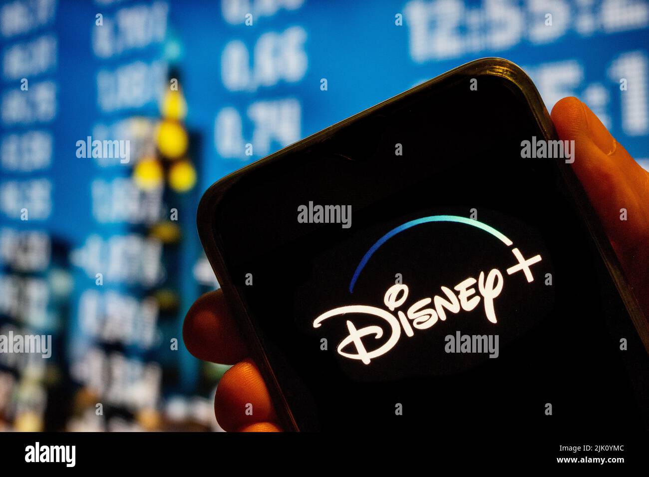 In this photo illustration, the online video streaming subscription ...