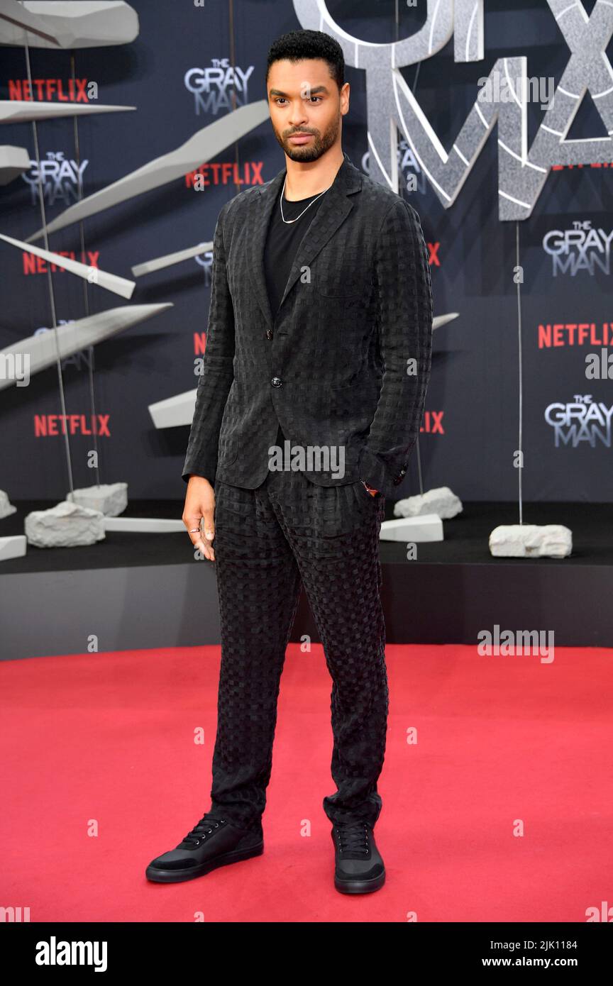 Rege-Jean Page attends the 'The Gray Man' Netflix Special Screening at Zoo Palast on July 18, 2022 in Berlin, Germany. Stock Photo