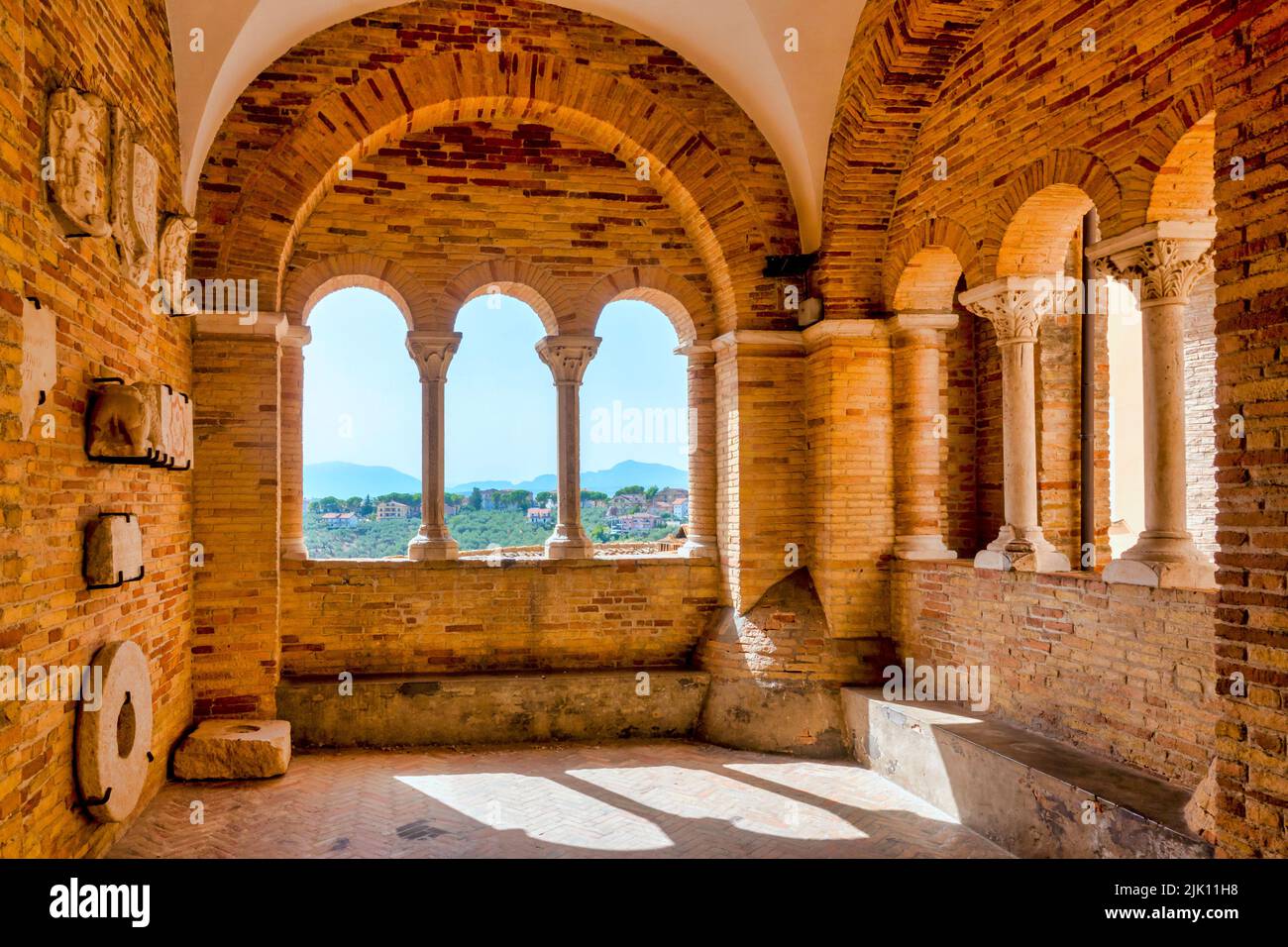 Arches Of Portico Of The Complex Of San Pietro Apostolo Loreto
