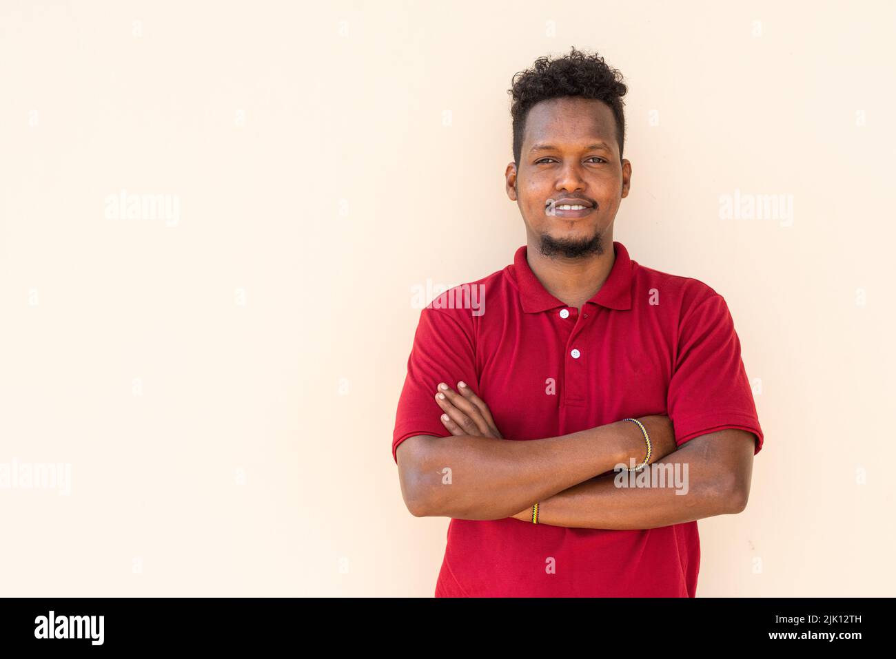 Portrait of handsome young African man Stock Photo
