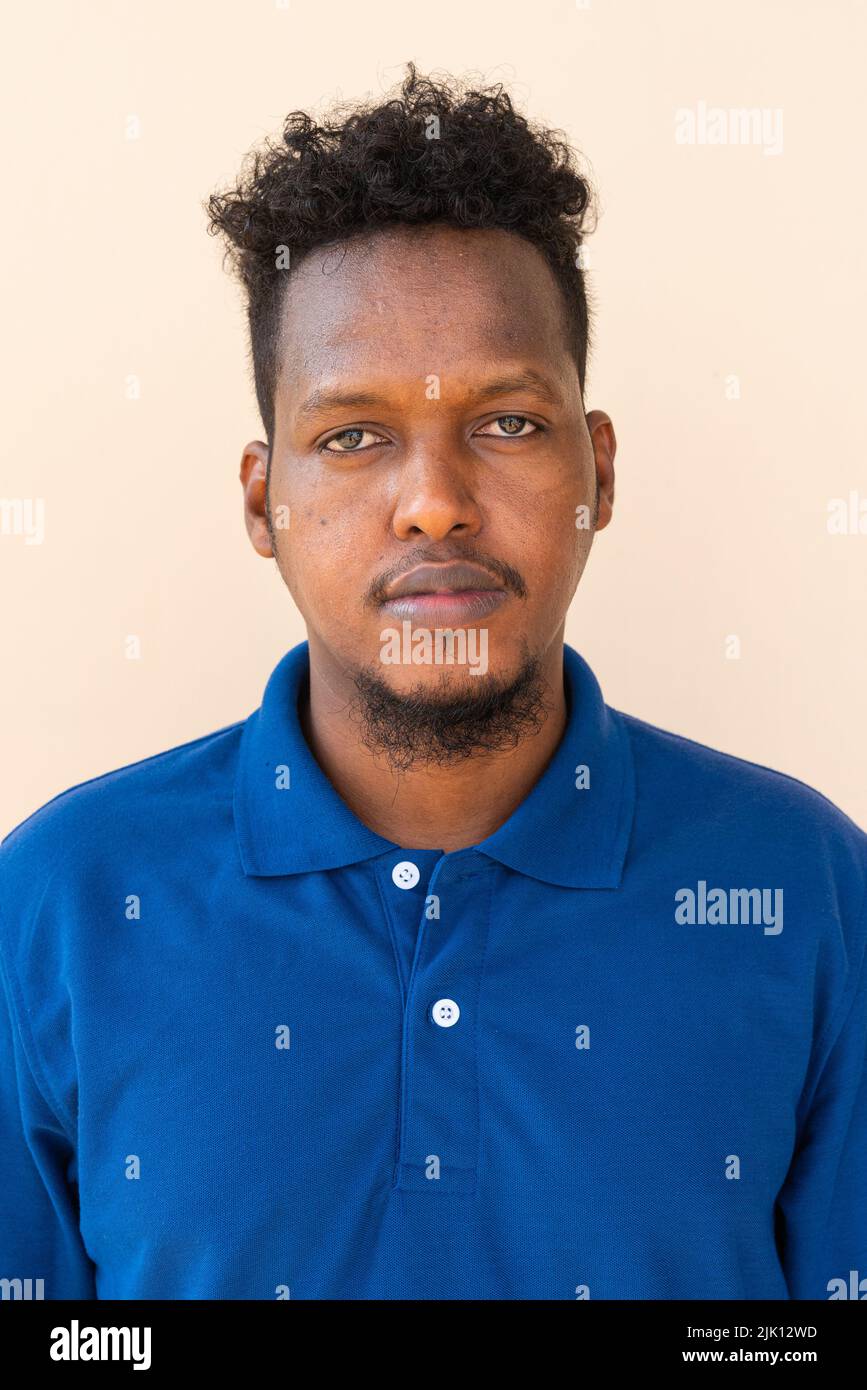 Portrait of handsome young African man Stock Photo Alamy