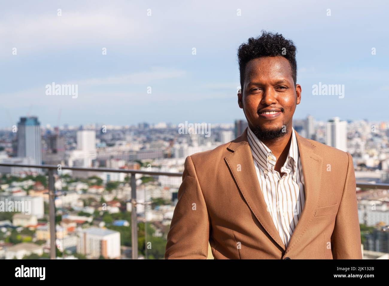 Portrait of handsome young African man Stock Photo