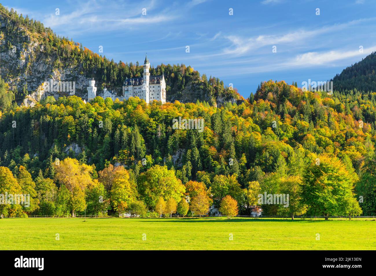 Neuschwanstein Castle, Schwangau, Allgau, Bavaria, Germany, Europe Stock Photo
