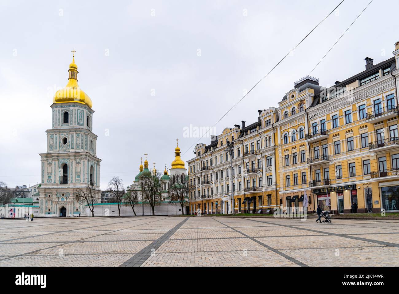 St. Sophia Cathedral and Sophia Square, Kyiv (Kiev), Ukraine, Europe Stock Photo