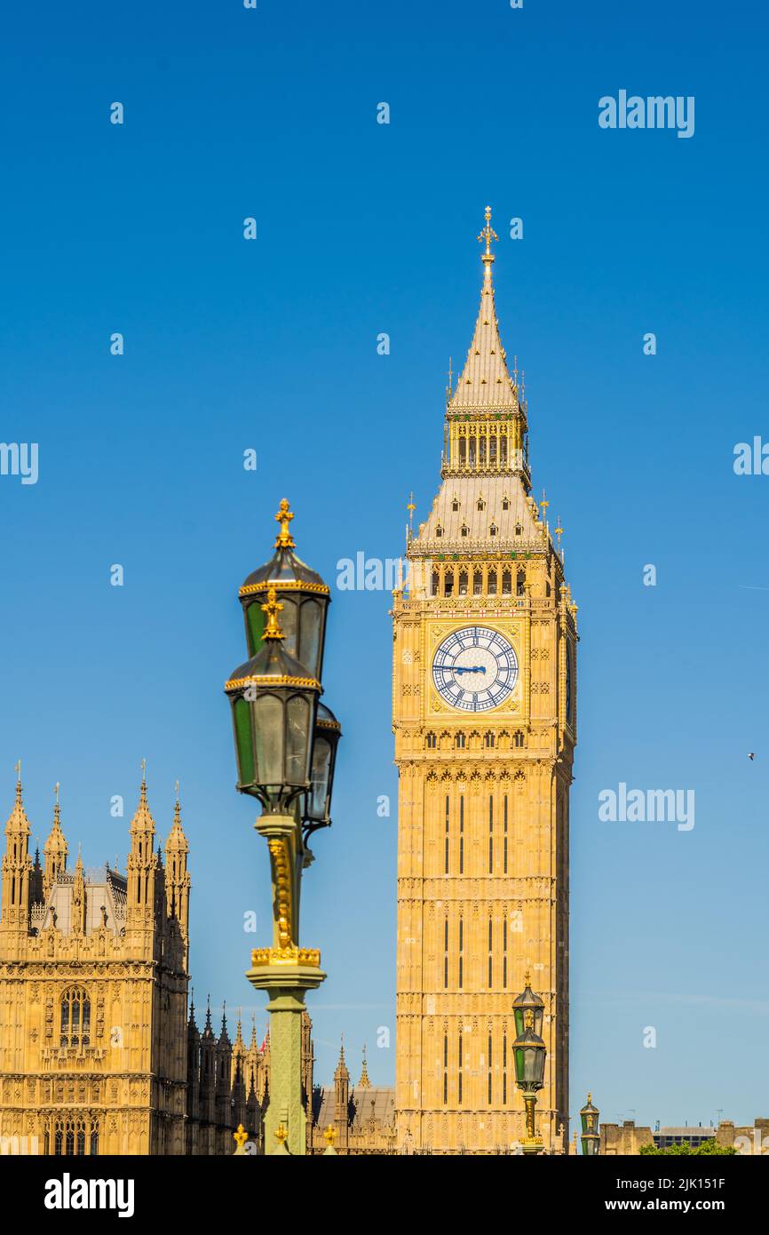 Big Ben, UNESCO World Heritage Site, Westminster, London, England, United Kingdom, Europe Stock Photo