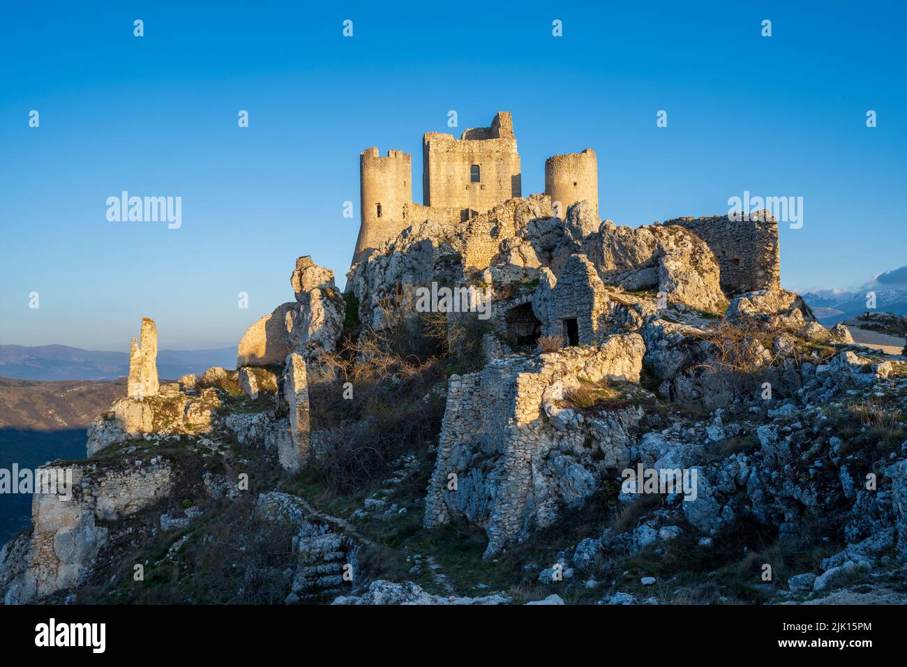 Rocca Calascio in Calascio, L'Aquila, Abruzzo, Italy, Europe Stock Photo