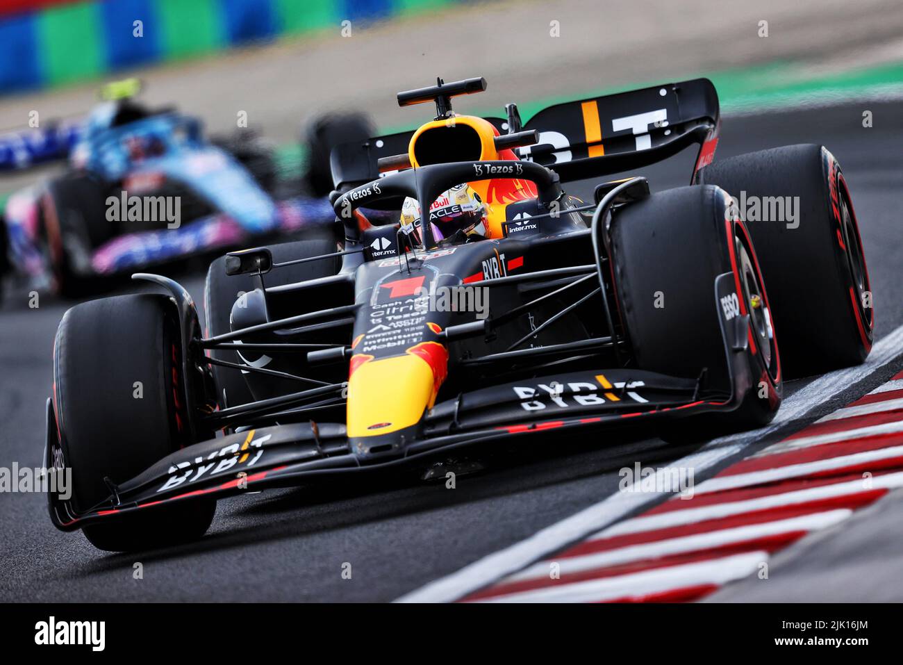 Budapest, Hungary. 29th July, 2022. Max Verstappen (NLD) Red Bull Racing RB18. Hungarian Grand Prix, Friday 29th July 2022