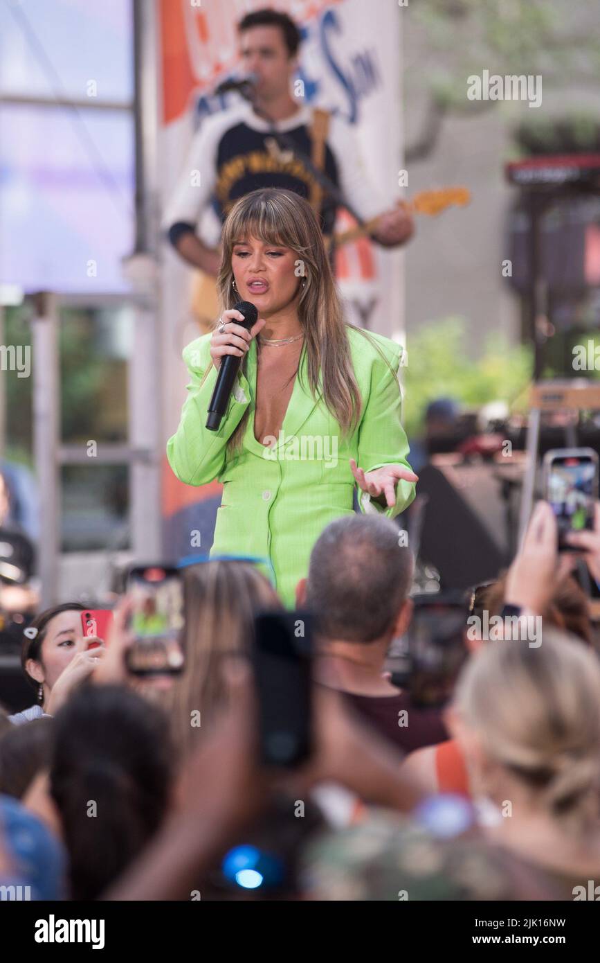 New York, NY, USA. 28th July, 2022. Maren Morris on stage for NBC Today