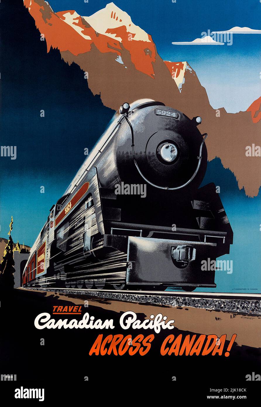 TW37 Vintage 1950’s Canadian Pacific Dome Route Railway Travel Poster A2/A3/A4 