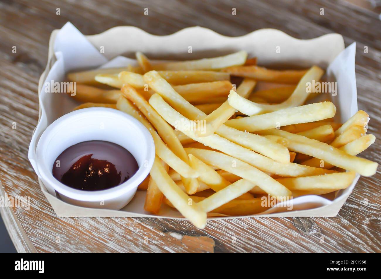 French fries or fried potato , fries or chips and ketchuo or potato ...