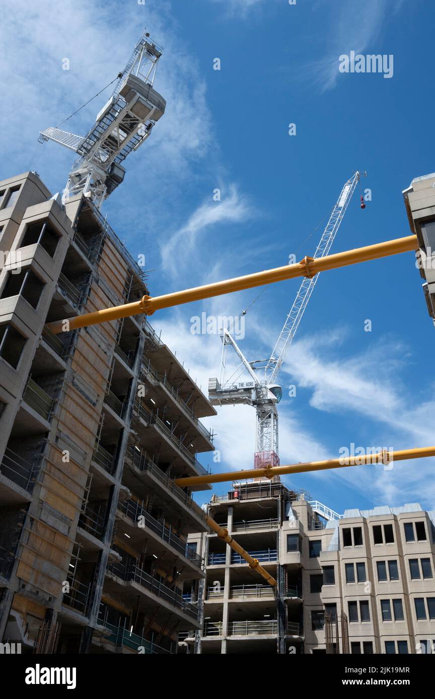 London. Long Acre, Covent Garden July 2022. Redevelopment. New build