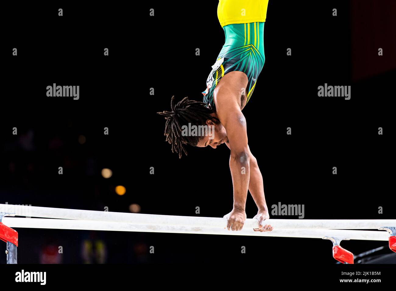 BIRMINGHAM, United Kingdom. 29th July, 2022. Michael Reid (JAM) during Men's Team Final and Individual Qulification of Birmingham 2022 - Commonwealth Games at Birmingham Arena on Friday, July 29, 2022 in BIRMINGHAM, UNITED KINGDOM. Credit: Taka Wu/Alamy Live News Stock Photo