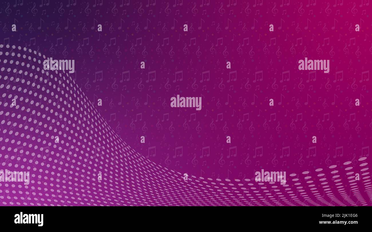Music and base concept with purple background icons. Stock Photo