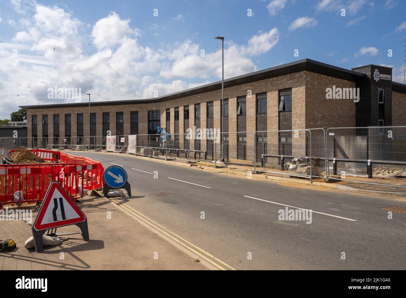 New Norwich Norfolk Police station under construction at  Broadland Business Park Stock Photo