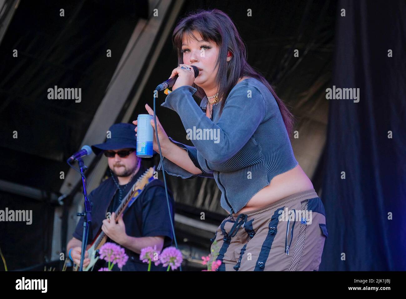 London born British singer songwriter Lola Young performing live on the