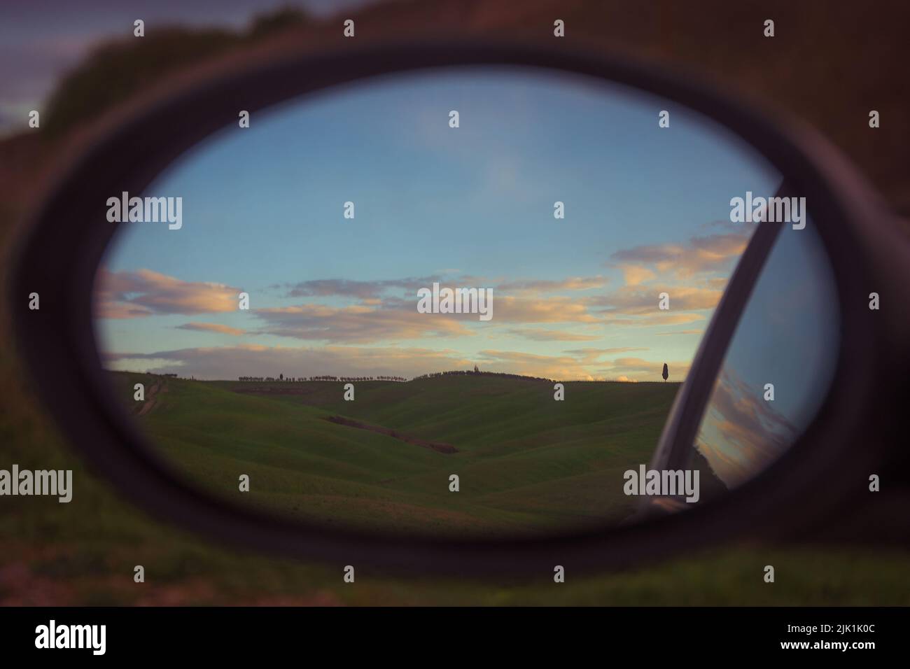 Rearview mirror sun view hi-res stock photography and images - Alamy