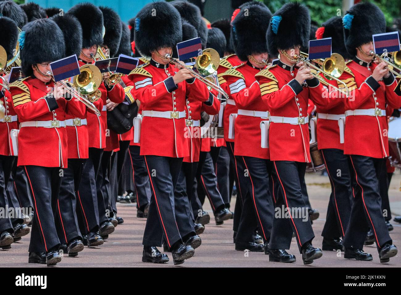 Platinum Jubilee Trooping the Colour parade Stock Photo