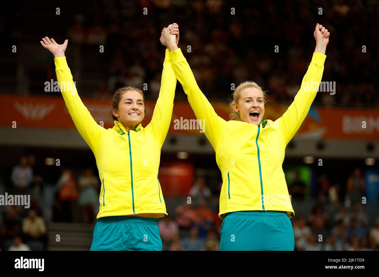 Commonwealth Games Cycling Women's Tandem B Sprint Finals Medal Ceremony Lee Valley