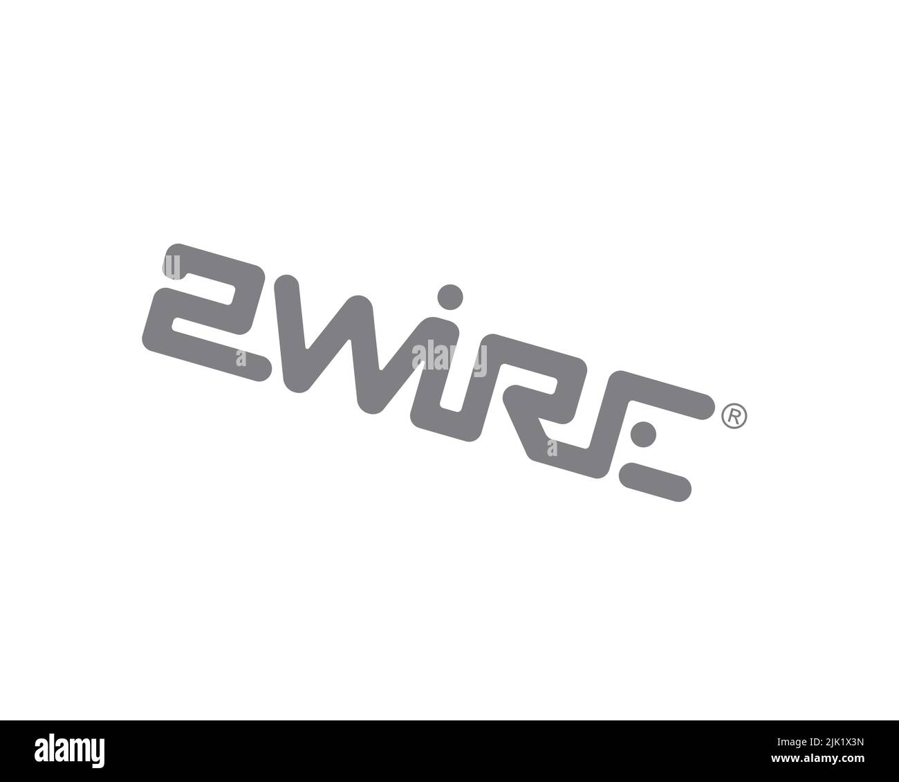 2Wire, rotated logo, white background B Stock Photo - Alamy