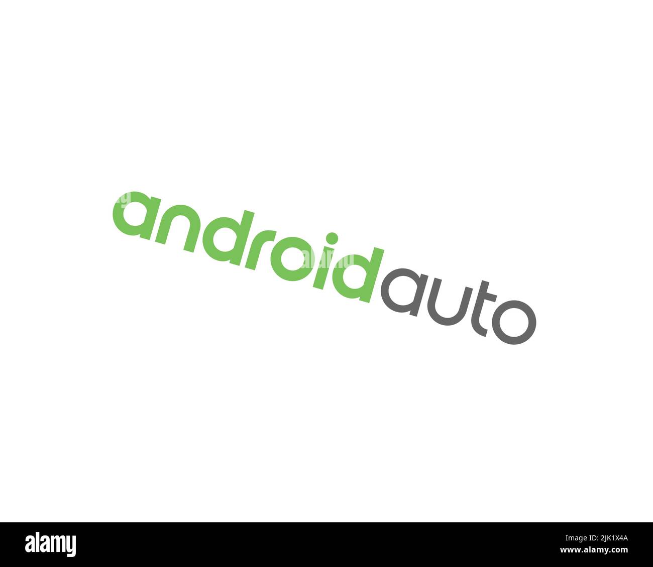 Android Auto, Rotated Logo, White Background B Stock Photo Alamy