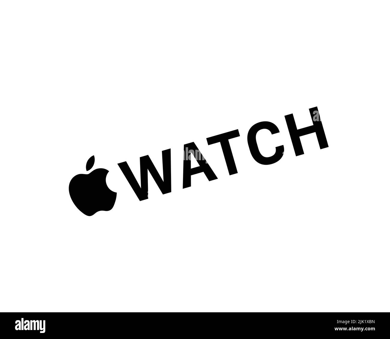 Apple Watch Series 3, Rotated Logo, White Background Stock Photo Alamy