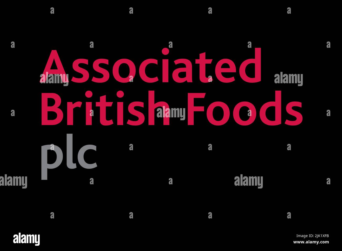 Associated British Foods, Logo, Black background Stock Photo